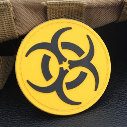 Magical badge outdoor bagpack national flag badge army fans strap PVC shoulder badge UD16602 